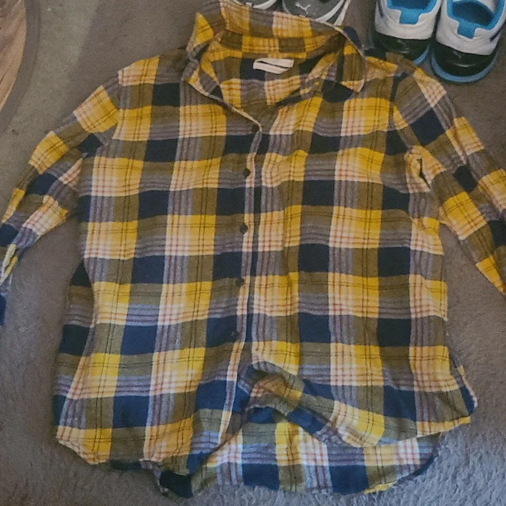 Mens urban outfitters long sleeve checked type pattern country shirt - Picture 1 of 4